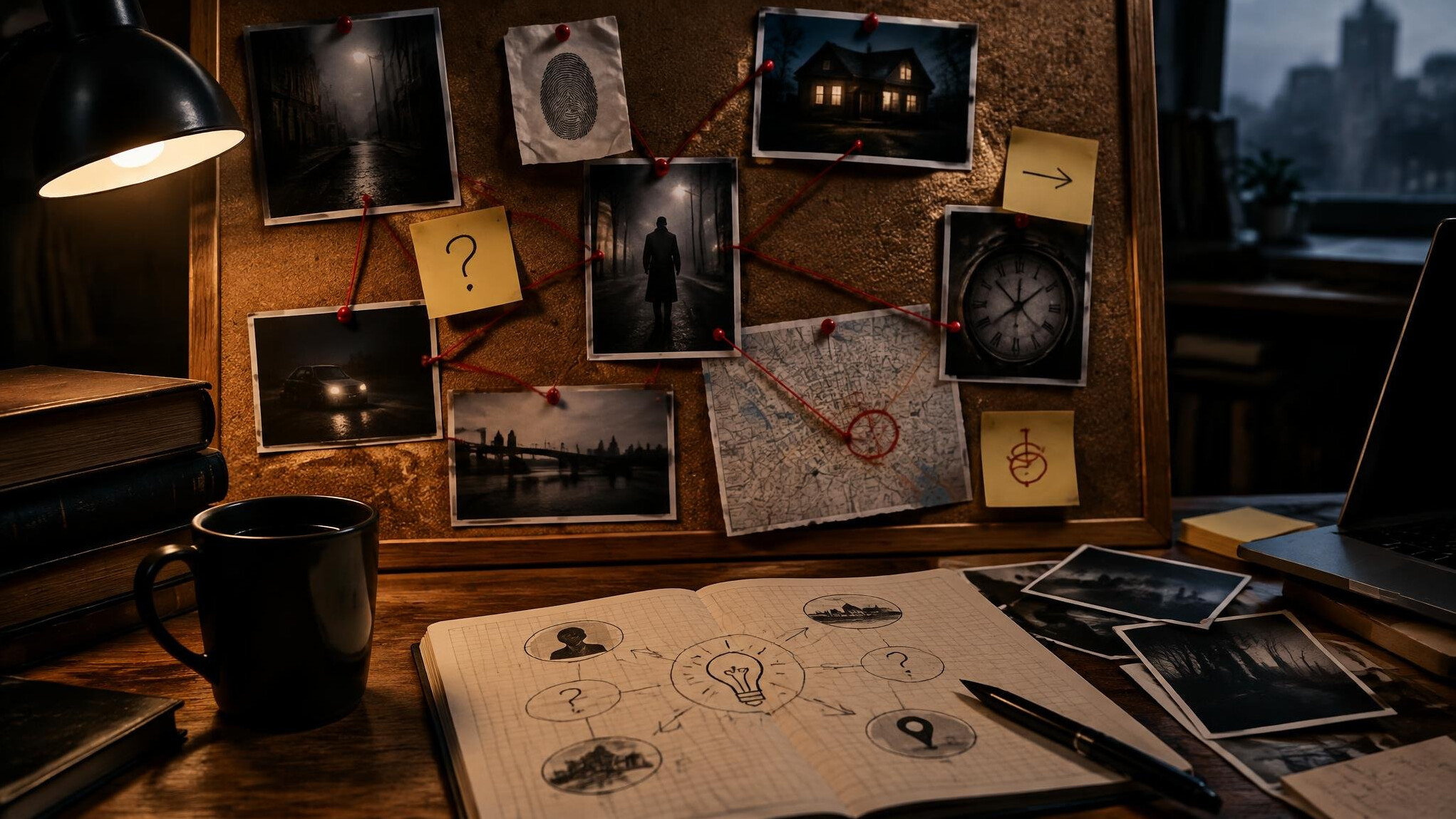 mystery clues board